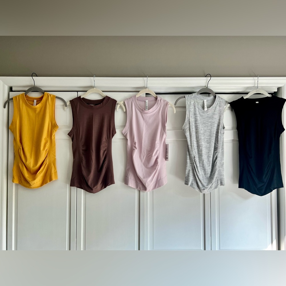 NWT/EUC Athleta Foresthill Ascent Tank (set of 5)